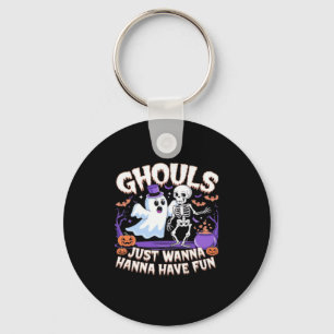 Ghouls Just Wanna Have Fun Lazy Sloth Keychain