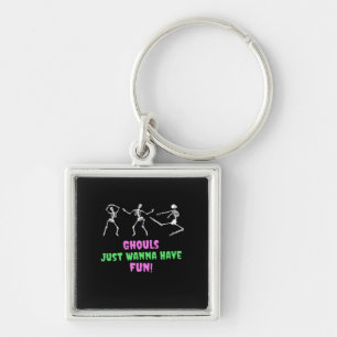 Ghouls Just Wanna Have Fun Lazy Sloth Keychain