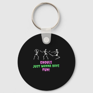 Ghouls Just Wanna Have Fun Lazy Sloth Keychain