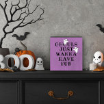 Ghouls Just Wanna Have Fun Purple Halloween Wooden Box Sign<br><div class="desc">This scary cute personalized wooden Halloween art decor features the quote "Ghouls just wanna have fun". Features stylish black text and light purple background colour (colours can be customized) with two little ghosts.</div>