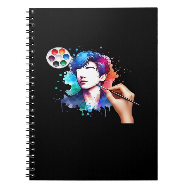 Ghouls Just Wanna Have Fun Skull Design Notebook (Front)