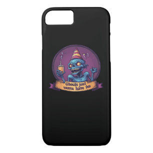 Ghouls Just Wanna Have Fun Sloth & Funny Case-Mate iPhone Case