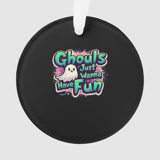 Ghouls veut juste s'amuser - Retro Halloween (devant)