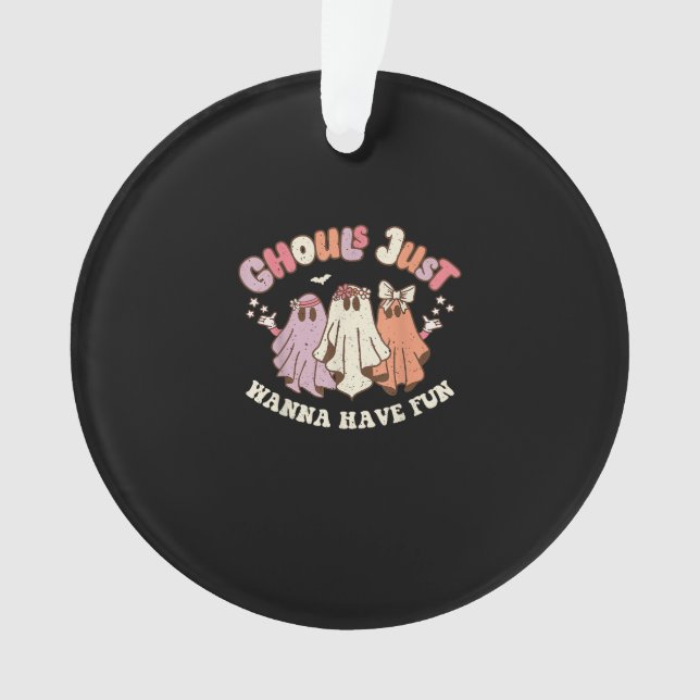 Ghouls veut juste s'amuser Retro Halloween Super (devant)