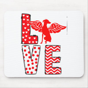 Ghound Valentines Day Love Valentine Cute Heart  Mouse Pad