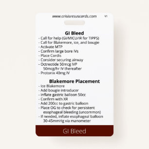 GI Bleed Badge