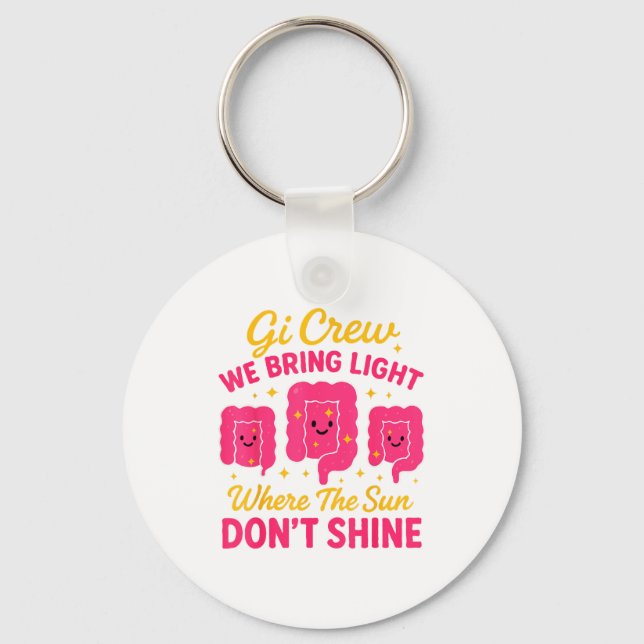 Gi Crew We Bring Light Where The Sun Don't Shine  Keychain (Front)