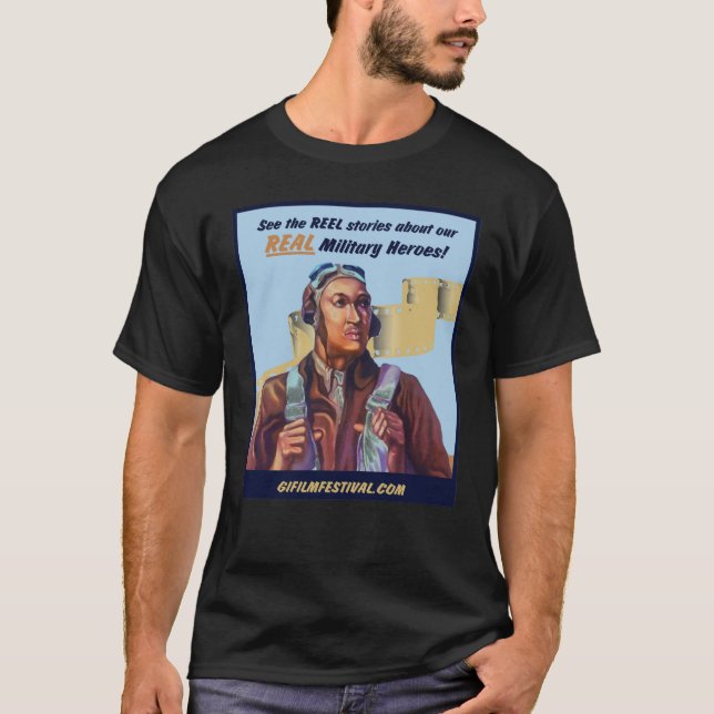 GI Film Festival Vintage Poster TShirt (Tuskegee) (Front)