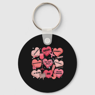 Gi Nurse Valentine Hearts Candy Gastroenterology E Keychain