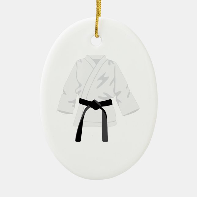 Gi Uniform Ceramic Ornament (Front)