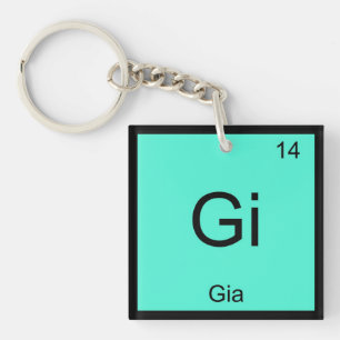 Gia Name Chemistry Element Periodic Table Keychain