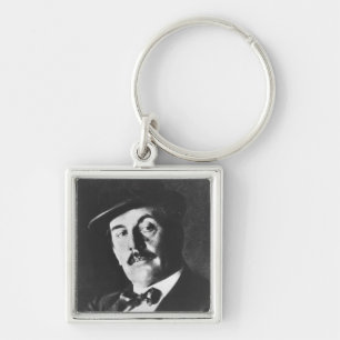 Giacomo Puccini (1858-1924) 1924 (photolitho) (b/w Keychain