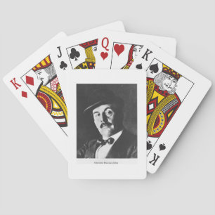 Giacomo Puccini (1858-1924) 1924 (photolitho) (b/w Playing Cards