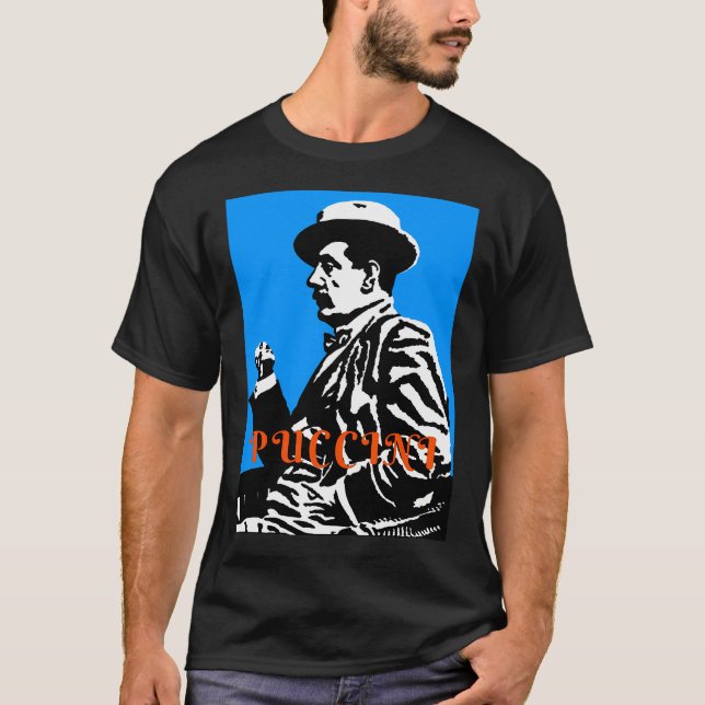 Giacomo Puccini (1858  1924) Digitized T-Shirt (Front)