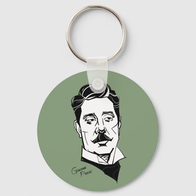 Giacomo Puccini Keychain (Front)