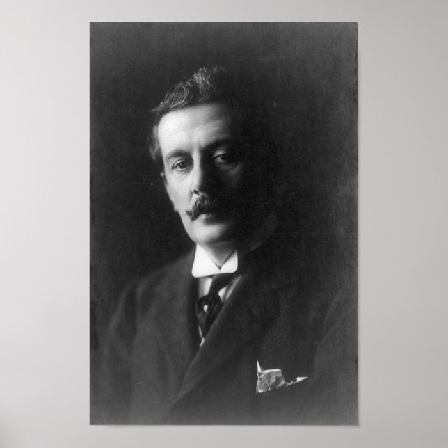 Giacomo Puccini Portrait Poster (Front)