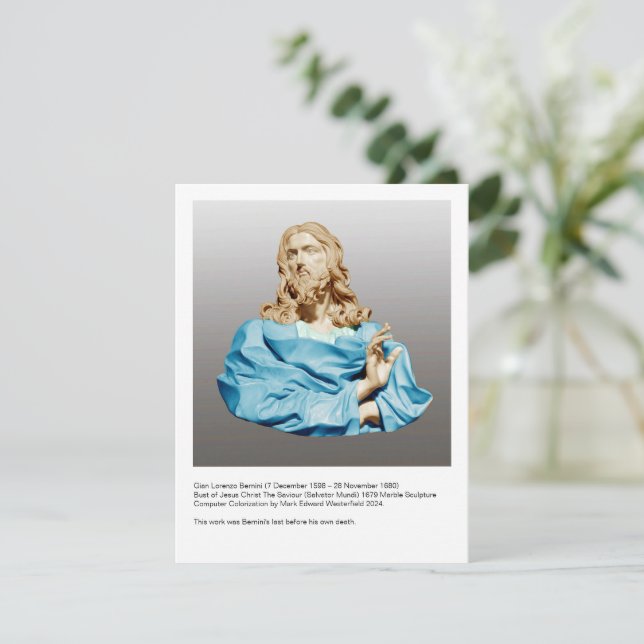 Gian Lorenzo Bernini Bust of Christ 1679  Card (Standing Front)