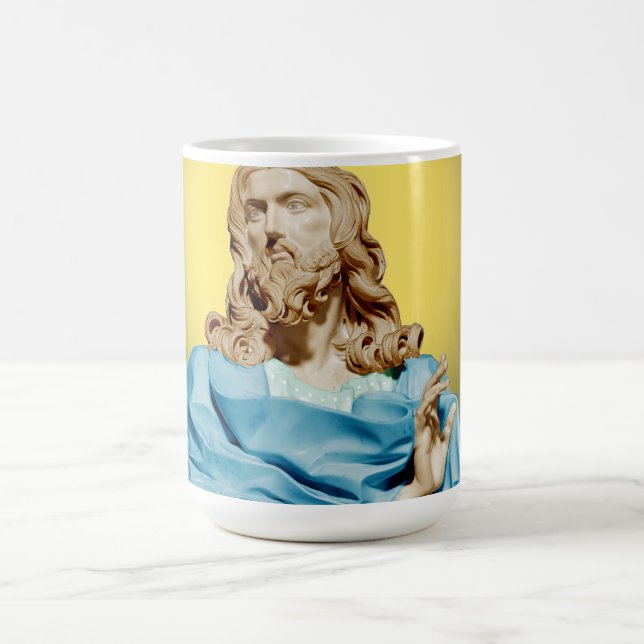 Gian Lorenzo Bernini Bust of Christ 1679 Coffee Mug (Center)