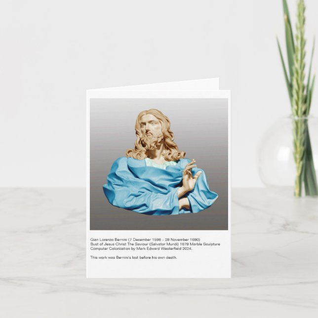 Gian Lorenzo Bernini Bust of Christ 1679  Note Card (Front)