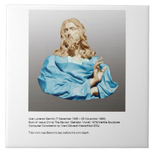 Gian Lorenzo Bernini Bust of Christ 1679 Tile