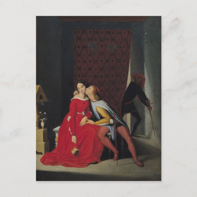 Gianciotto Discovers Paolo and Francesca, 1814 Postcard (Front)