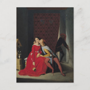 Gianciotto Discovers Paolo and Francesca, 1814 Postcard