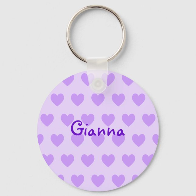 Gianna in Purple Keychain (Front)