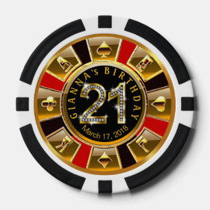 Gianna's Vegas2 Casino Chip Red & Black