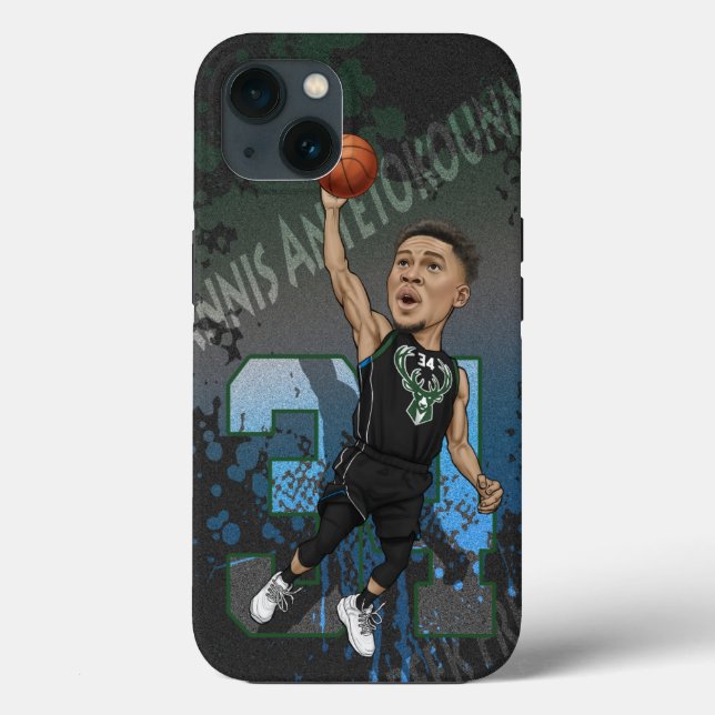 Giannis Antetokounmpo Caricature Case-Mate iPhone Case (Back)