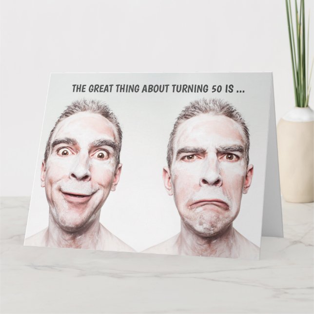 Giant 50th Birthday Card for Husband (G Version) (Front)