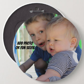 Giant 6 In. Photo Button Custom Picture Pin