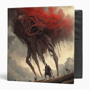 Giant Alien Walking Science Fiction Horror Art Binder