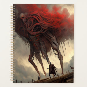 Giant Alien Walking Science Fiction Horror Art Planner
