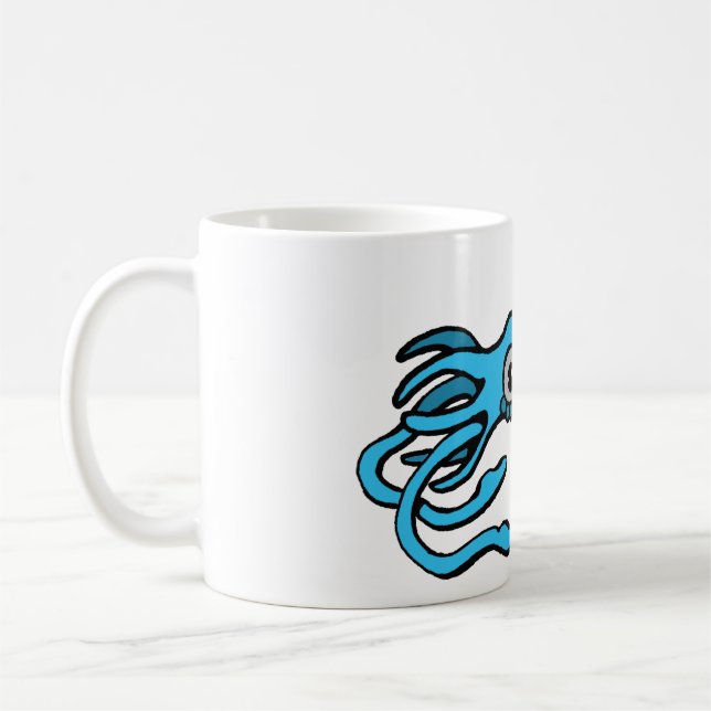 Giant Blue Squid Mug (Left)
