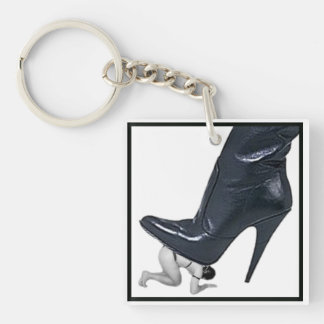 Giant Boot Art - slave stomp Keychain