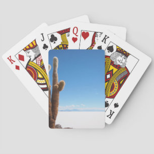 Giant cactus on the Salar de Uyuni deck Playing Cards
