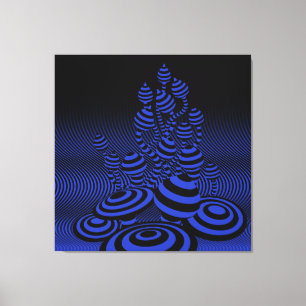 Giant Canvas Midnight blue Magic Mushrooms 1m sq.