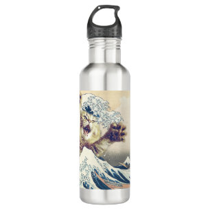 Giant Cat Wave – The Great Wave off Kanagawa 710 Ml Water Bottle
