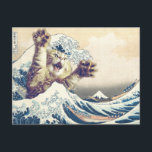 Giant Cat Wave – The Great Wave off Kanagawa       Postcard<br><div class="desc">Giant Cat Wave – The Great Wave off Kanagawa

 

 

cat wave funny surreal, 

kanagawa japan parody art, 

meme giant creature vintage, 

ocean storm boat retro, 

humour kitten furry tsunami, 

paws splash traditional sea, 

scary adorable illustration print, 

classic iconic monster, 

painting creative digital design, 

popculture fur fantasy cat , </div>