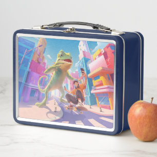Giant Chameleon – City Illustration Metal Lunch Box