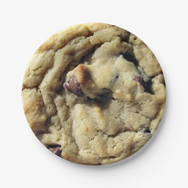 Giant Chocolate Chip Cookie Paper Plate (Front)