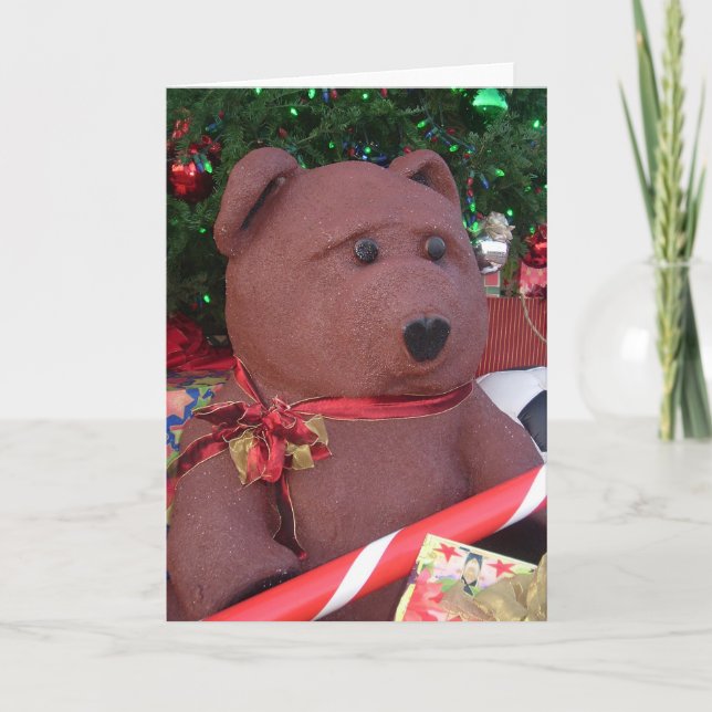 Giant Christmas Bear Card (Front)