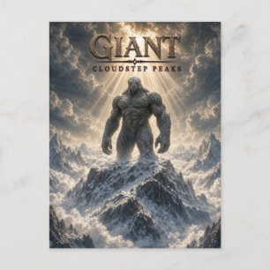 Giant Cloudstep Peaks Dark Cinema Postcard