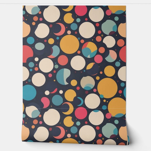 Giant colourful dots wallpaper (Unrolling)