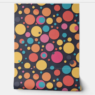 Giant colourful dots wallpaper