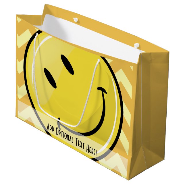 Giant Custom Yellow Gift Bag (Front Angled)