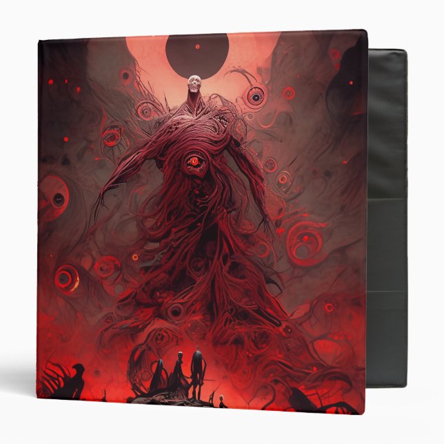 Giant Demon Creature Dark Fantasy Horror Binder (Front/Inside)