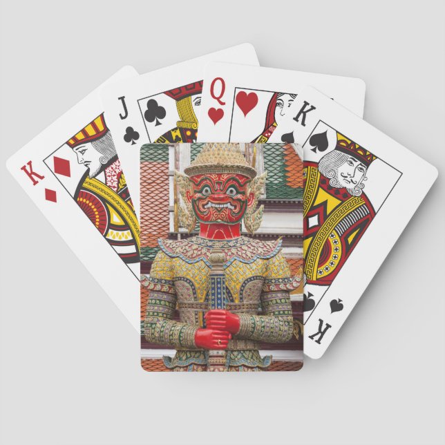 Giant Demon Suryapop Guards Playing Cards (Back)