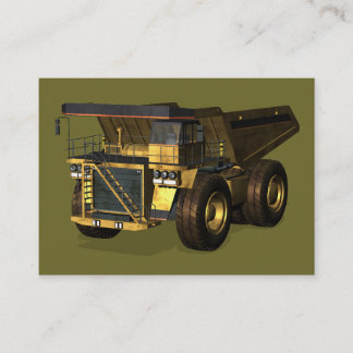 Giant Dump Truck Business Card