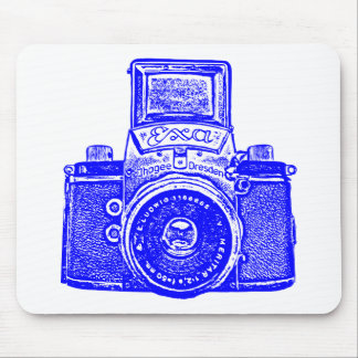 Giant East German Camera - Blue Mouse Pad